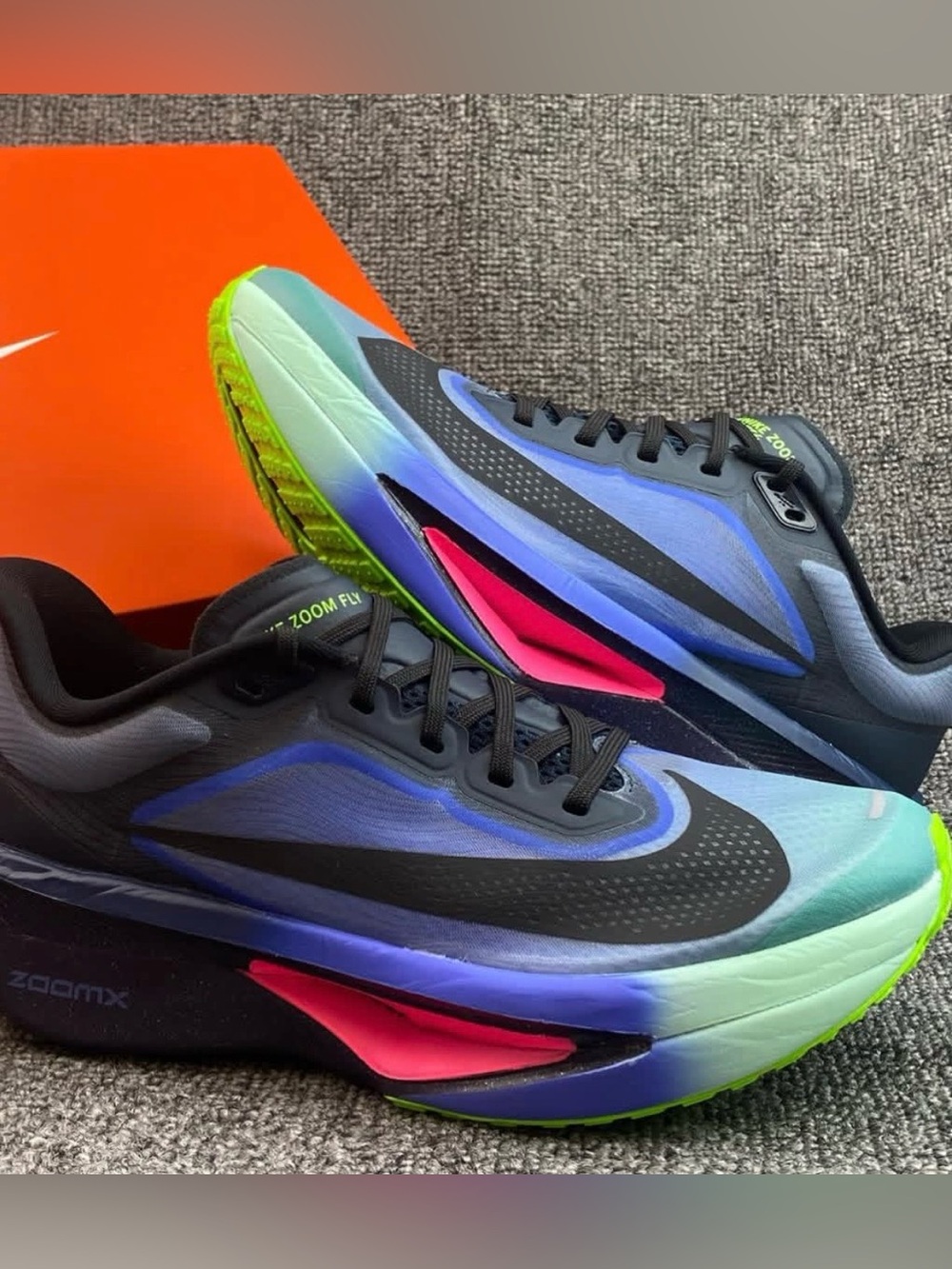 Nike Zoom Fly 6 💅 Glam Dark Obsidian Emerald Racing Running Wmns 7 8 IO9566-400 - Picture 7 of 11